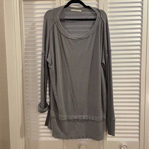 We The Free Oversized Grey Shirt